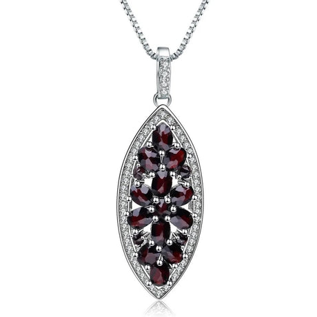 Silver 1.93 ct Garnet Pendant