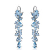 Silver 19.66 ct Topaz Earrings