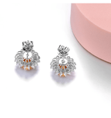 Silver 2.00 ct Citrine Earrings