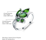 Silver 2.15 ct Chrome Diopside Ring