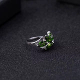 Silver 2.15 ct Chrome Diopside Ring