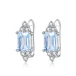 Silver 2.56 ct Topaz Earrings