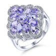 Silver 2.80 ct Tanzanite Ring