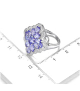Silver 2.80 ct Tanzanite Ring