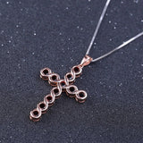 Silver 2.94 ct Garnet Pendant