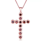 Silver 2.94 ct Garnet Pendant