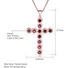 Silver 2.94 ct Garnet Pendant