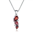 Silver 2.94 ct Garnet Pendant