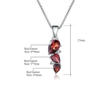 Silver 2.94 ct Garnet Pendant