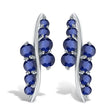 Silver 3.00 ct Sapphire Earrings