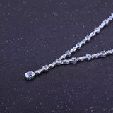 Silver 30.36 ct Topaz Necklace