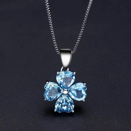 Silver 4.23 ct Topaz Pendant