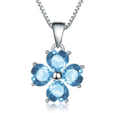 Silver 4.23 ct Topaz Pendant