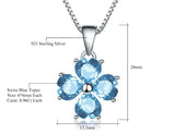Silver 4.23 ct Topaz Pendant