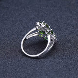 Silver 4.38 ct Chrome Diopside Ring