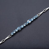 Silver 4.94 ct Topaz Bracelet