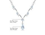 Silver 5.31 ct Topaz Necklace