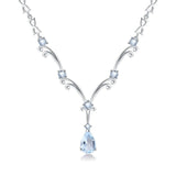 Silver 5.31 ct Topaz Necklace