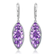 Silver 5.45 Amethyst Earrings
