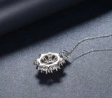 Silver 7.54 ct Garnet Pendant