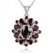 Silver 7.54 ct Garnet Pendant