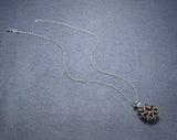 Silver 7.54 ct Garnet Pendant