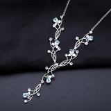 Silver 7.89 ct Topaz Necklace