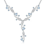 Silver 7.89 ct Topaz Necklace