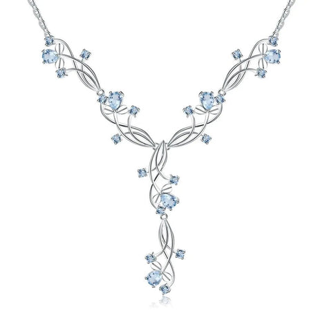 Silver 7.89 ct Topaz Necklace