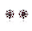 Silver 8.40 ct Garnet Earrings