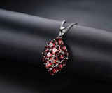 Silver 8.70 ct Garnet Pendant