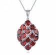 Silver 8.70 ct Garnet Pendant