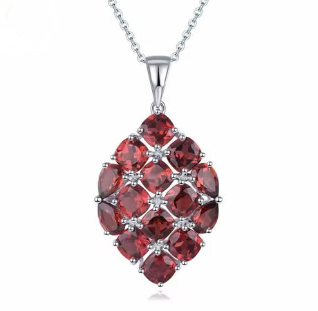 Silver 8.70 ct Garnet Pendant
