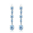 Silver 8.73 ct Topaz Earrings