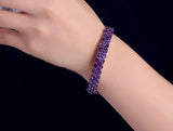 Silver Amethyst 16.60 ct Bracelet