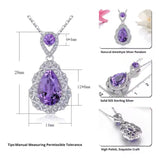 Silver Amethyst 3.00 ct Pendant
