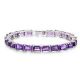 Silver Amethyst Bracelet