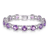Silver Amethyst Bracelet