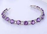 Silver Amethyst Bracelet