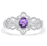 Silver Amethyst Bracelet