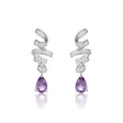 Silver Amethyst Earrings