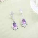 Silver Amethyst Earrings