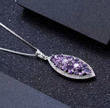 Silver Amethyst Pendant – 1.24 ct Natural Gemstone Necklace