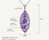 Silver Amethyst Pendant – 1.24 ct Natural Gemstone Necklace