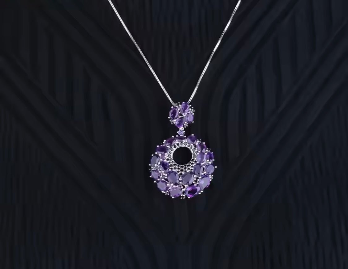 Silver Amethyst Pendant