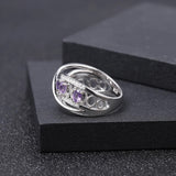 Silver Amethyst Ring – 0.86 ct Natural Amethyst