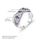 Silver Amethyst Ring – 0.86 ct Natural Amethyst