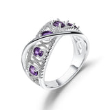 Silver Amethyst Ring – 0.86 ct Natural Amethyst