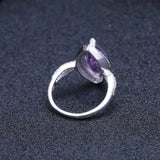 Silver Amethyst Ring – 4.34 ct Natural Amethyst