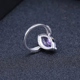 Silver Amethyst Ring – 4.34 ct Natural Amethyst
